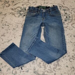 Levi's Blue and Green Patterned Jeans